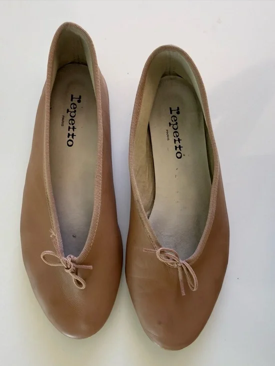 Repetto Lilouh Leather Ballet Flats Carnation Nude Pink Size 40 fits 8.5 or 9 US - Picture 7 of 12